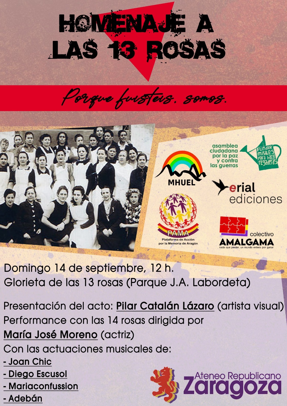 Las 14 rosas. Memoria imprescindible